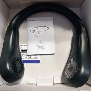 5000mAh USB Neck Hanging Fan Cooling Air Cooler Portable Little Air Conditioner